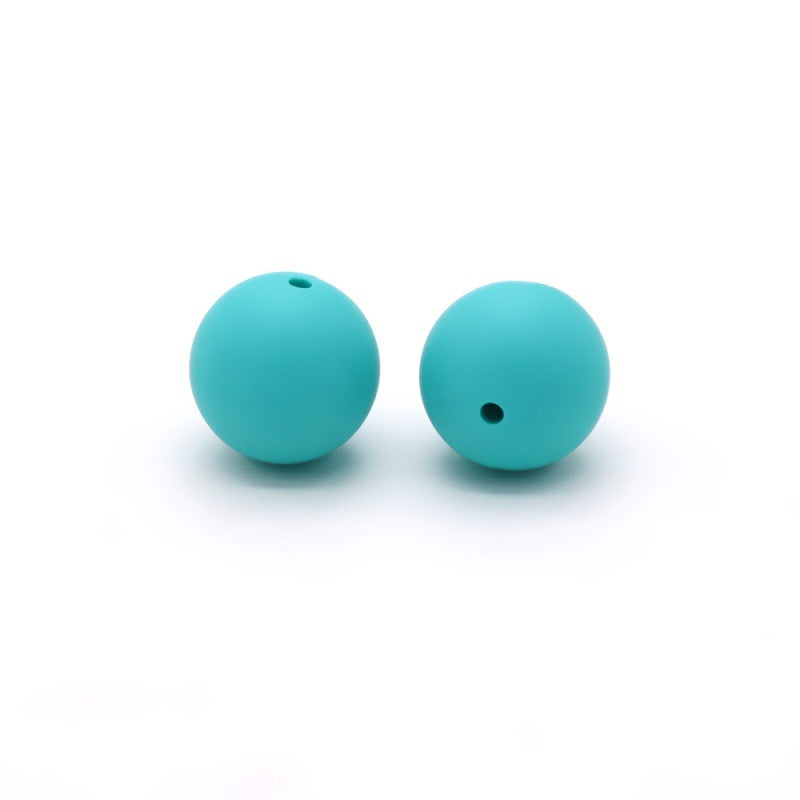 Cuentas de color de dulces de Silicone de 100 piezas al por mayor de 15 mm